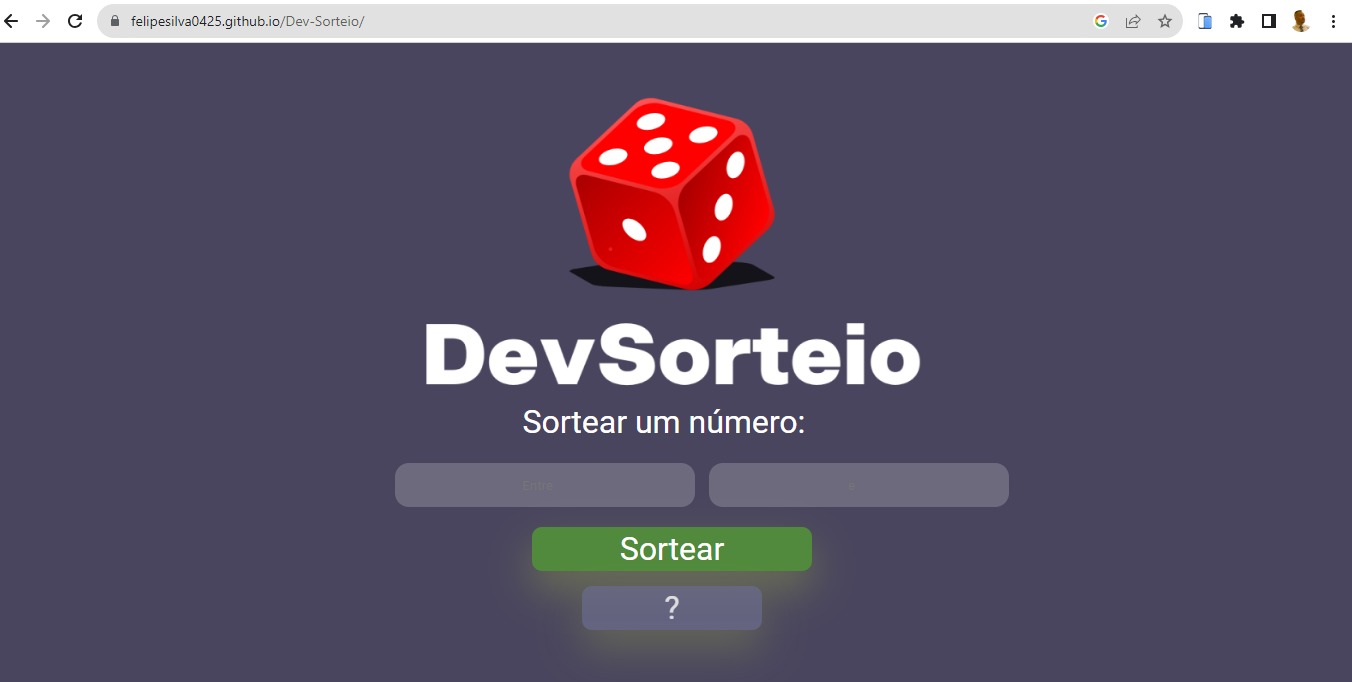 Dev-sorteador